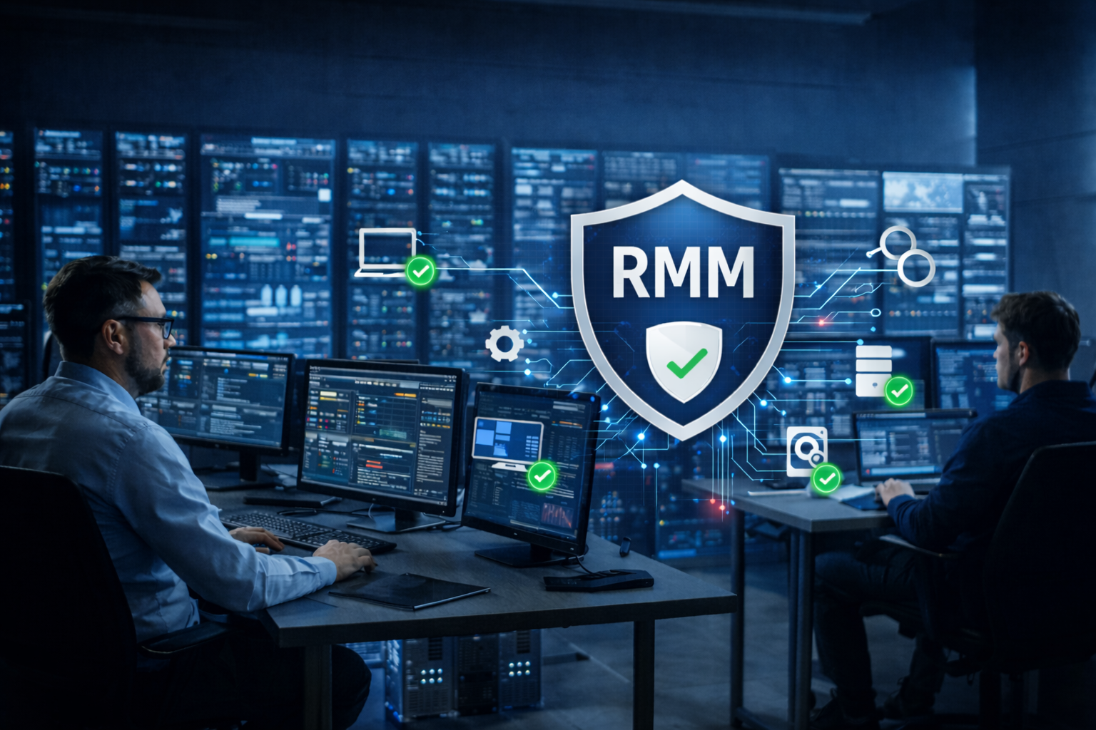 IC-Sicherheitspaket für Ihre IT-Sicherheit aus Deutschland 2 Proaktives IT‑Monitoring fuer Server Arbeitsplaetze